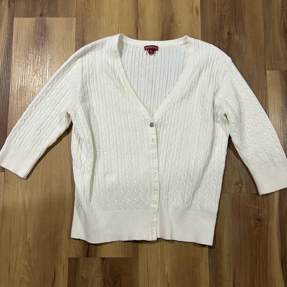 Merona Women's Cable Knit Cardigan preppy classic cottagecore soft girl grandma